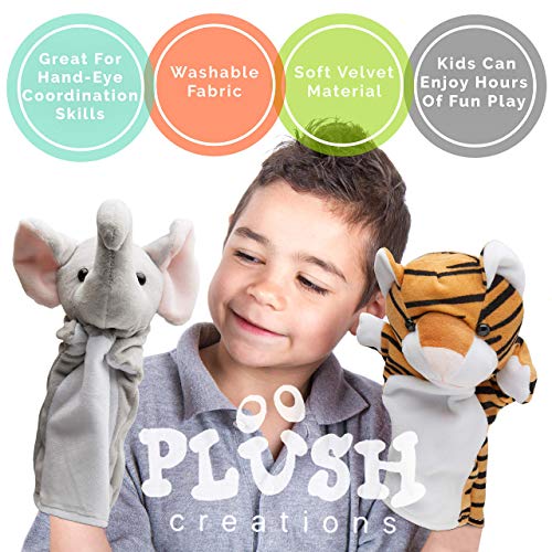 2 Elephant+Plush+Storytelling+Preschool+Role+Play
