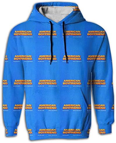 UUEHUYXCSD Kevin Abstract American Boyfriend Hoodie Custom For Mens Small