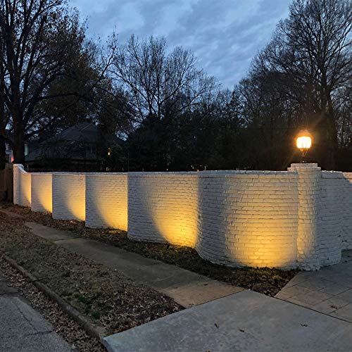 24W LED landscape light With 12V 2A UL Transformer, Outdoor Landscape Spotlights with Spike Stand Low Voltage landscape lighting, IP66 Waterproof Garden Yard Pathway Lights Warm White 3500K, 8pack