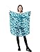 Dimore Women Lightweight Print Voile Fashion Shawl Scarves-Chiffon Scarf Wrap Blue Elephant