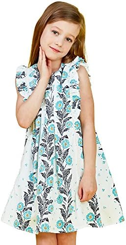 UGREVZ Girls Princess Dress For Girl Party Dress 3-12 Year Kids Dresses