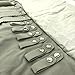 UnionPlus Velvet Travel Jewelry Roll Bag Organizer for Necklaces Bracelets Earrings Rings, Black and Grey