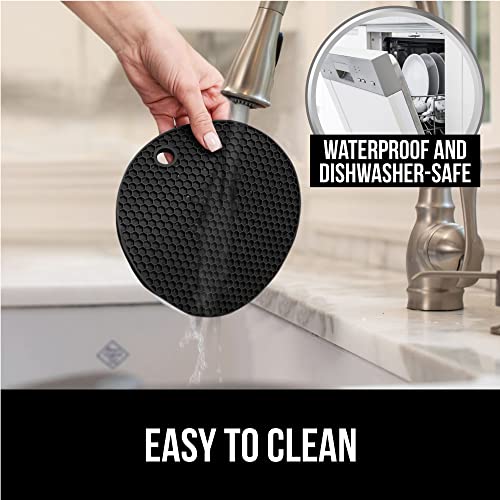 Gorilla Grip Heat and Slip Resistant Trivets, Oversized Round Silicone