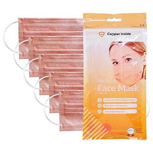 Copper Inside Breathable Copper Face Mask Three Layer Material