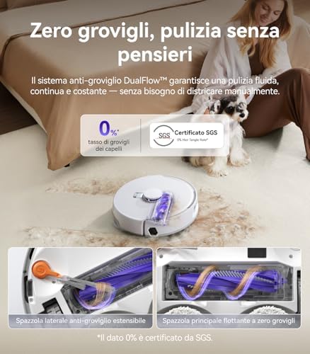 Freo Z10 Pro Robot Aspirapolvere Lavapavimenti, Stazione All-in-One — foto 6 di 8