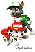 6 Inch Rocky Marshall Paw Patrol Pup Wall Decal Sticker Pups Puppy Puppies Dog Dogs Removable Peel Self Stick Adhesive Vinyl Decorative Art Kids Room Home Decor Children 5 x 6 inches