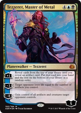 Magic the Gathering: Aether Revolt Planeswalker Deck - Tezzeret, Master of Metal (Plus 2 Booster Packs)