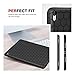 MoKo Case for iPad Pro 10.5 - [Honey Comb Series] [Kids Friendly] Light Weight Shock Proof Soft Silicone Back Cover for Apple iPad Pro 10.5 Inch 2017 Released Tablet, BLACK