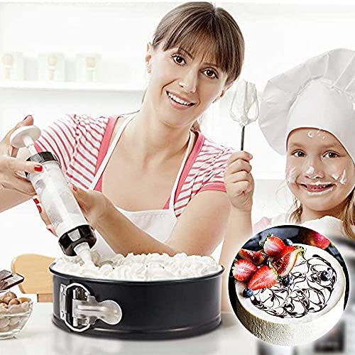 Kuchenform Springform Set 3 Stück, 4/7/9 Zoll Cake Baking Mould Pans Runde Set mit Antihaftbeschichtet Auslaufsicher, Backform für Käsekuchen, Pizza, Mousse