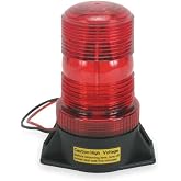 Warning Light, Strobe, Red, 12 to 80VDC