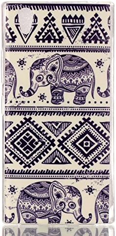 Camiter Elephant Design Clear Skin Soft Flexible Extremely Thin Gel TPU Series Scratch-Proof Back Protective Skin Cover Case for Lenovo P70