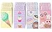 BLUE PANDA Ice Cream Notepad for Kids - 24 Pack, 3 x 5 In, Cute Spiral Notepads - Candy Journals for Kids & Cupcake Notebook Party Favors