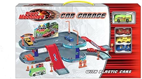 Street Machines Car Garage Toy Racing Play Set Kids