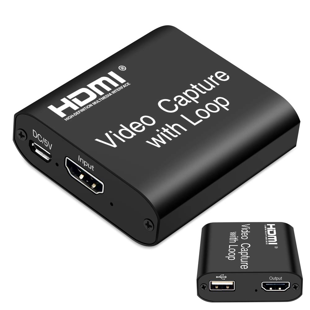 LEADNOVO Video HDMI Capture Card with Loop Out, 4K HD Amazon.in Electronics