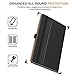 MoKo Universal Case for 7 - 8 Inch Tablet- Slim Folding Stand Folio Cover PU Leather Protective Case for 7 - 8 Inch Touchscreen Tablet with Document Card Slots and Stylus Pen Loop, Black & Brown