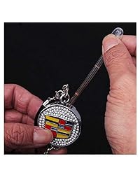 PATRICON Exquisito colgante de diamante con logotipo de coche para accesorios Cadillac, perfume de coche colgante de aire refrescante