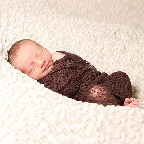 Sunmig Newborn Baby Stretch Wrap Photo Props Wrap-Baby Photography Props (Coffee) Sunmig Newborn Baby Stretch Wrap Photo Props Wrap-Baby Photography Props (Coffee)