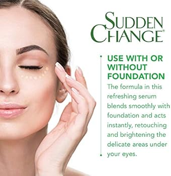 sudden change under eye firming