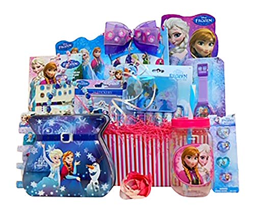 SKash26ani Gift Baskets Ideas for Girls Frozen Themed Gifts for Girls with Frozen License Novelties, and Accessories