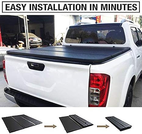 Pickup Hard Tri Folding Tonneau Cover Truck Bed Use Made Of Frp Honeycomb Panel Applicable Nissan Navarra 154cm 151cm Amazon Co Uk Sports Outdoors
