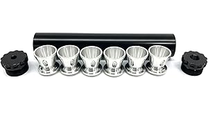 Solvent Filter Trap Black Aluminum Solvent Trap Kit, Fuel Filter 1/2 X 28 with Multiple End Caps, Industrial Grade Automotive