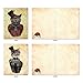 ‘Christmas Steampunk Cats’ Holiday Notes, Boxed Set of 10 Victorian Kittens Christmas Cards (4 x 5.12 Inch), Vintage Cat Portraits in Dandy Attire Cards, Feline Ladies and Gentlemen Cards M6554XSB