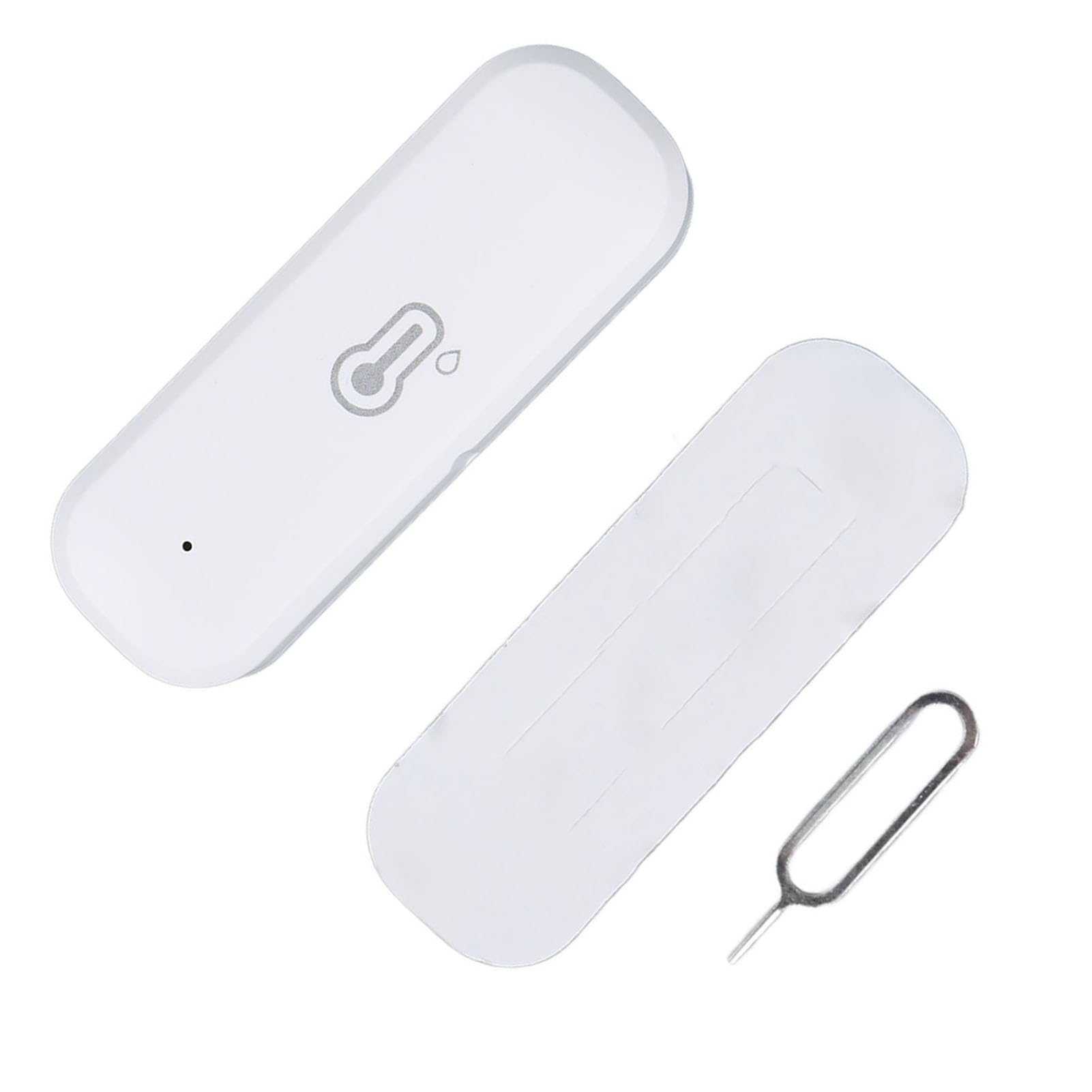 Smart Temperature Humidity Sensor, Accurate Readings Humidity Meter Smart Temperature Sensor Detection Range -20°C to 60°C with Card Eject Pin for Home and Office Use