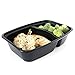 Bolt Goods 2 Compartment DUO Meal Prep Containers (10 Pack 30 Ounce) BPA-Free USA Made Reusable Washable Freezer Microwave Dishwasher Safe, Food Storage Bento Box Bowl with Leak Proof Airtight Lids