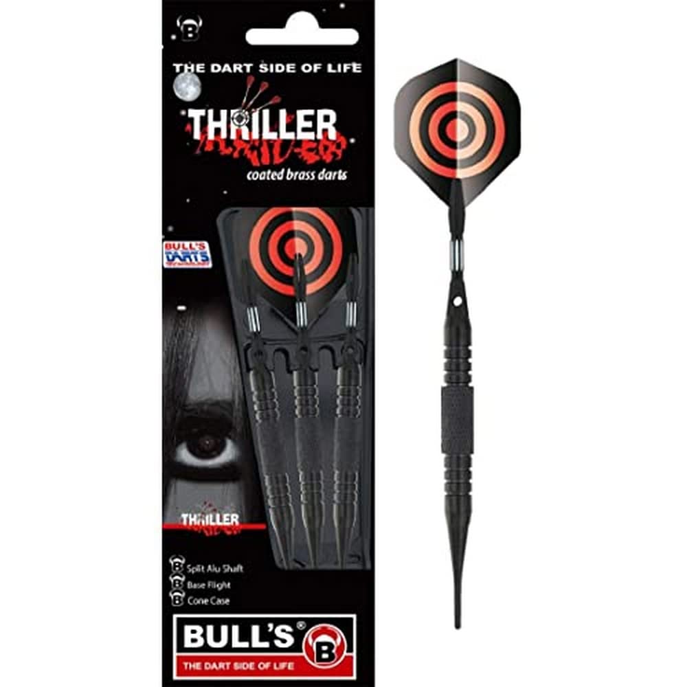 Bulls Unisex Adult Thriller Softdart 3 Pieces - Multicoloured, Medium/18 g