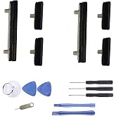 (2set Pack) Galaxy Note 9 Side Power Switch on/Off Button +Volume Key Replacement Cover Parts for Samsung Galaxy Note 9 N960 6.4 Inch (Black)