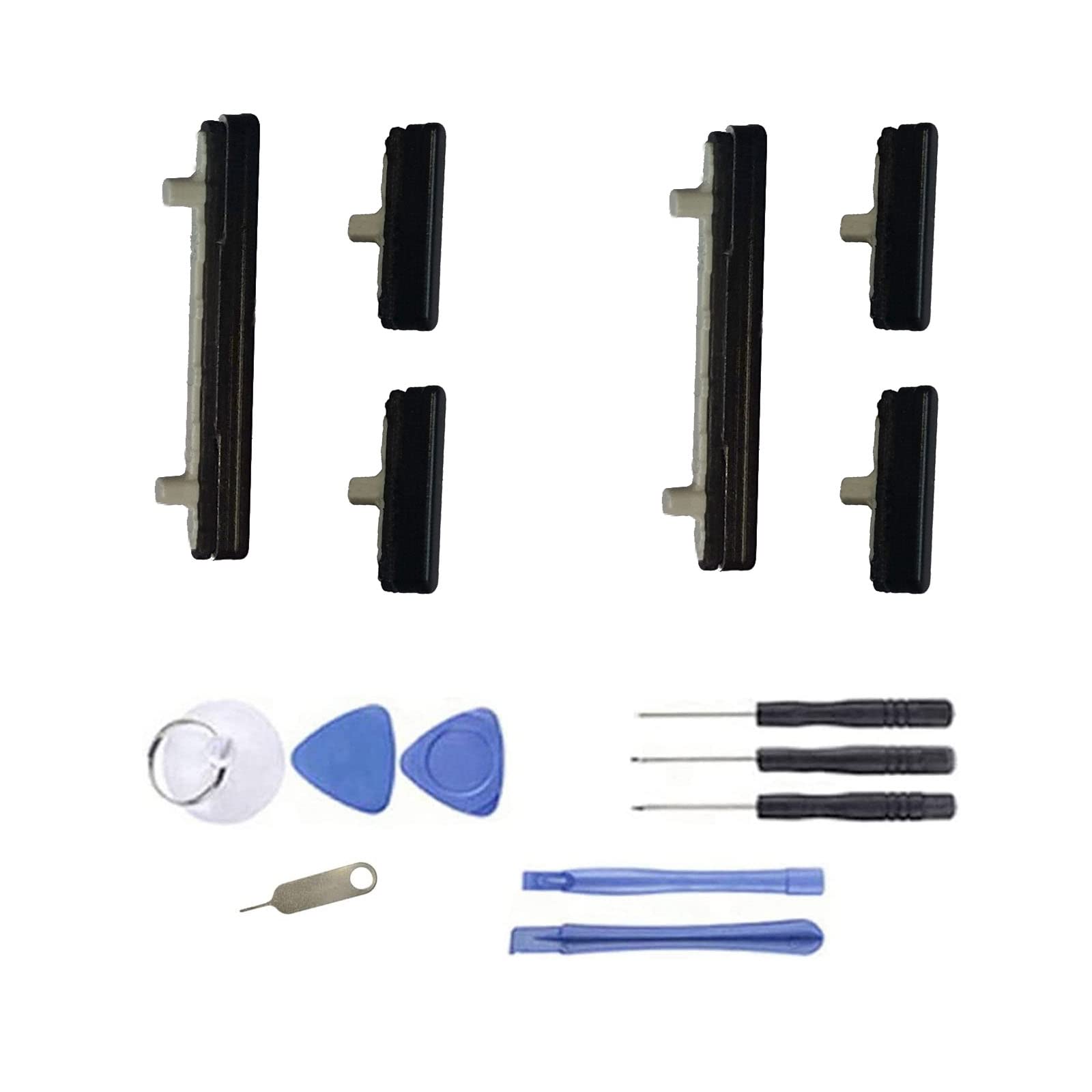 Photo 1 of (2set Pack) Galaxy Note 9 Side Power Switch on/Off Button +Volume Key Replacement Cover Parts for Samsung Galaxy Note 9 N960 6.4 Inch (Black)