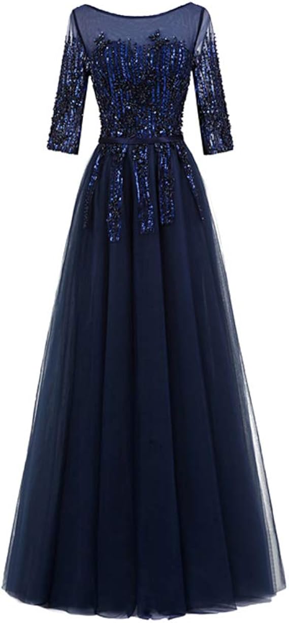 half sleeve mother of the bride dresses long