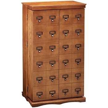 Amazon.com: Leslie Dame 288 CD Storage Cabinet in Walnut: Kitchen & Dining