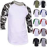 RD MENS RAGLAN 3/4 Sleeves T Shirts Slim Fit Plain Baseball Jersey 1RDA3401