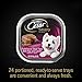 CESAR Soft Wet Dog Food Loaf & Topper in Sauce Porterhouse Steak Flavor with Peas & Carrots, (24) 3.5 oz. Easy Peel Trays