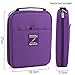 Pencil Case Holder Slot - Holds 260 Colored Pencils or 180 Gel Pens with Zipper Closure - Large Capacity Polyester Pen Organizer for Watercolor Pens or Markers - Perfect for Artist Box Purple