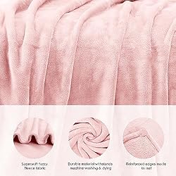 Utopia Bedding Fleece Blanket Kids Size Pink 300GSM