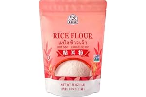52USA Thai Rice Flour 16 Ounce (Basic), 1 Pound (Pack of 1), Rice Flour for Baking or Cooking, Product of THAILAND, All Natural White Rice Flour, Vegan