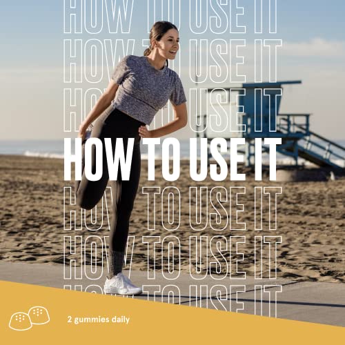 Bulletproof SugarFree Peach Ginger Turmeric Gummies, 60 Count, Keto Supplement for Joint and