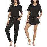 Flora Nikrooz Women's French Terry 3 Piece Lounge PJ Set