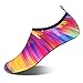 WateLves Womens and Mens Kids Water Shoes Barefoot Quick-Dry Aqua Socks for Beach Swim Surf Yoga Exercise (Sunset, 32/33)