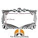 3D Handle Bar Indian Chief Chrome Metal Motorcycle License Plate Frame