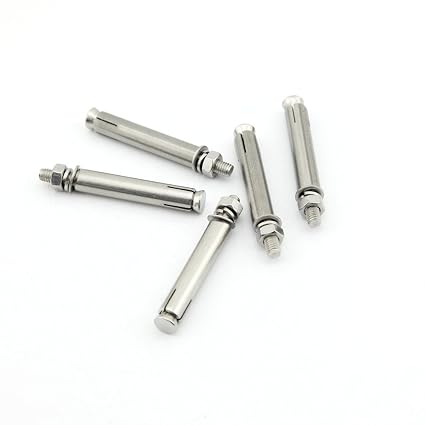 Yasorn 5 Pack M6 X 80 Mm Dado Esagonale In Acciaio Inox