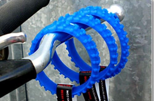 SET OF FIVE BLUE KNOBBY DIRTBIKE TIRE WRISTBAND MOTO X yamaha mx yzf yfz 125