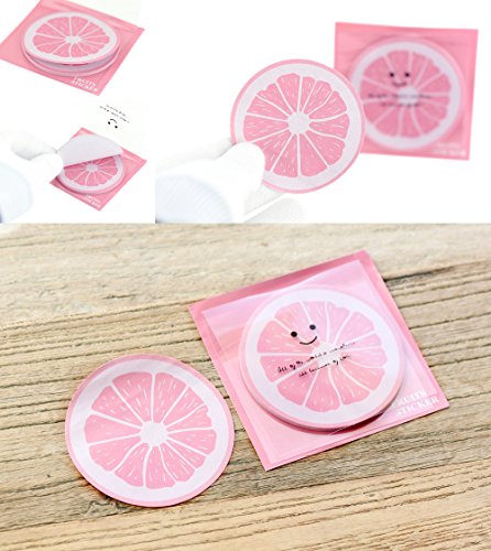 FiveSeasonStuff 138 Sheets 2.6'' x 2.6''Cute Fruit Sticky Notes Adhesive Memo Pads Stationery (23 sheets/Pad x 6 pads) - Thumbnail 7