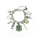 Slytherin Theme Multi Charms Lobster Clasp Bracelet in Gift Box