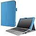 Infiland Transformer Mini T102HA Case, Premium PU Leather Portfolio Stand Cover Case for 10.1 Transformer Mini T102HA-D4-GR 2 in 1 Touchscreen Laptop- Blue