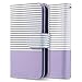 ULAK iPhone SE Case, iPhone 5S Case, iPhone 5s/5/SE Wallet Case, Fashion PU Leather Magnet Wallet Flip Case Cover with Built-in Credit Card/ID Card Slots for 5 5s SE,Minimal Stripe Purple