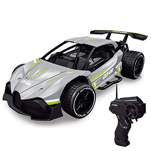 Markc High-speed Alloy Remote Wireless Control Car 1:16 Charging Remote Control Off-road Vehicle Four-wheel Drive Drift Racing Car Model Children Simulation Toy Car Battle Game Parent-child Interactio