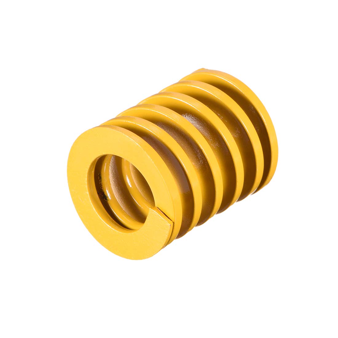 sourcing map 25mm OD 30mm Long Spiral Stamping Light Load Compression Die Spring Yellow